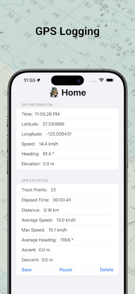 MyGPSLog Screenshot 1